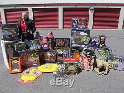 Large Animated Halloween Lot Butler Mummy Zultan Wolfman Witch Zombie Reaper +++
