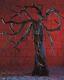 Large Poseable 2m Spooky Display Tree Horror Halloween Standing Prop Decoration