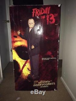 Life Giant Full Size 6.4 FT ANIMATED Gemmy 2010 Friday The 13TH JASON VOORHEES