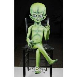 Life Size 4 ft tall Green Alien Martian Area 51 movie halloween prop replica new