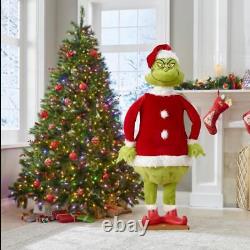 Life Size 5.74 Ft Animated GRINCH Christmas Prop SPEAKS GRINCH PHRASES Gemmy