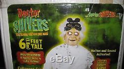 Life-Size Animated Doctor Shivers Gemmy Halloween Prop 2007 With Microphone AS IS
