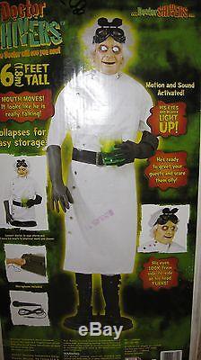 Life-Size Animated Doctor Shivers Gemmy Halloween Prop 2007 With Microphone AS IS