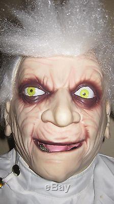 Life-Size Animated Doctor Shivers Gemmy Halloween Prop 2007 With Microphone AS IS