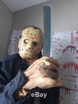 Life Size Animated Jason Voorhees 6'4' Halloween Prop Friday the 13th