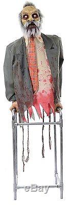 Life Size Animated Lights Sound-ZOMBIE LIMBLESS JIM-Haunted House Halloween Prop