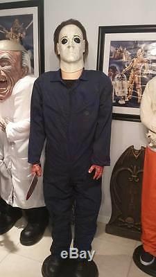 Life Size Animated Michael Myers H20 Gemmy very rare with box