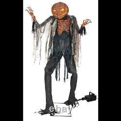 Life Size Animated SCORCHED SCARECROW WITHOUT FOGGER Halloween Prop Decoration