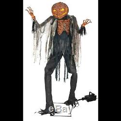 Life Size Animated SCORCHED SCARECROW with FOGGER Halloween Haunted House Prop
