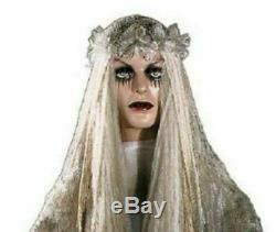 Life Size Animated Scary Ghostly Bride Halloween Props Decorations, Yard/Outdoor