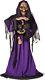 Life Size Animated-scary Witch Black Cat Haunted House Halloween Prop. Mr124201