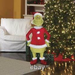 Life Size Animated Singing & Dancing 4 FT Santa Grinch Christmas Home Decor