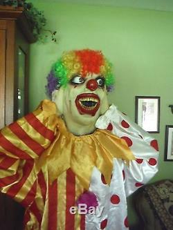 Life Size Animated Talking Lighted Halloween HEADS OFF CLOWN prop