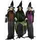 Life-size Animatronic Witches Indoor/outdoor Halloween Decoration Light-up Eyes