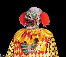 Life Size Deluxe Animated Sound-ZOMBIE KILLER CLOWN-Haunted House Halloween Prop