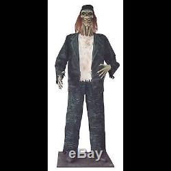 Life Size Deluxe ZOMBIE DRIFTER LED EYES Halloween Haunted House Prop Decoration