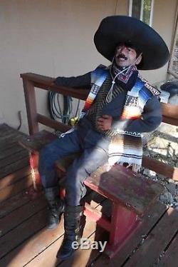 Life-Size Dummy Original Mexican Bandito, Male, Body Guard, Flexible Man, Prop, USA