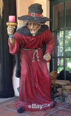 Life Size Halloween Witch Statue Display Prop