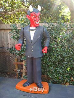 Life Size Motorized Devil Statue Halloween Display Prop
