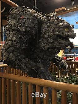 Life Size Rock Monster Animatronics MOVES TALKS Statue Prop 10'TALL Glowing Eyes