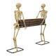 Life Size Skeletons Carrying Coffin Cooler Halloween Prop Haunted Decor Bowl