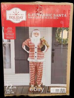 Life Size Santa Indoor Outdoor Christmas Decoration Standing Holiday Prop 6 FT