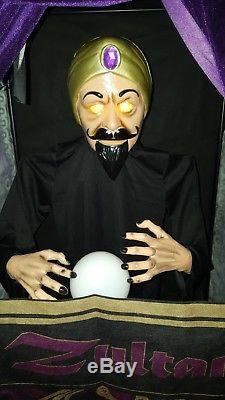Life Size ZULTAN ANIMATED FORTUNE TELLER Halloween Prop HAUNTED HOUSE New 2018