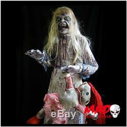 Life Size Zombie Girl Figure Halloween Prop/Decoration Creepy SCARY