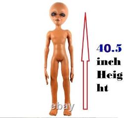 Life-size Alien Foam Filled Prop UFO Roswell House Lil Mayo Area 51 Halloween