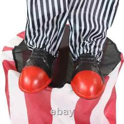 Lifesize 71 Halloween animatronic Creepy Talking Circus Clown Prop