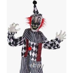 Lifesize 71 Halloween animatronic Creepy Talking Circus Clown Prop