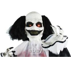 Lifesize 75 Halloween animatronic Creepy Shaking Circus Clown LED Prop