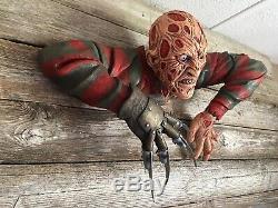 Lifesize Freddy Krueger Figure Wall Mounted Halloween Prop Display Collectible