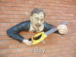 Lifesize Leatherface 3-d Figure Halloween Prop Wall Mount Display Collectible