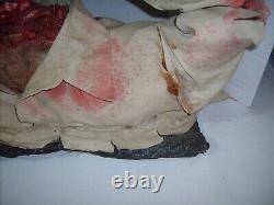 Lifesize ZOMBIE CRYPT CORPSE REMOVING HEAD Rubber Halloween Rare Vintage Prop