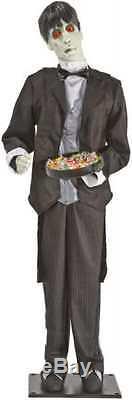 Lifesize gemmy horace the butler animated halloween prop