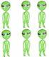 Lot Of 6 Big 36 Assorted Alien Inflate Inflatable 3 Feet Blow Up Prop Gag Gift