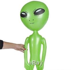 Lot Of 6 Big 36 Assorted Alien Inflate Inflatable 3 Feet Blow Up Prop Gag Gift