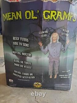 Mean Ol' Gramps Retired Spirit Halloween Animatronic 2012 Box + Instructions