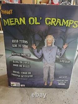 Mean Ol' Gramps Retired Spirit Halloween Animatronic 2012 Box + Instructions