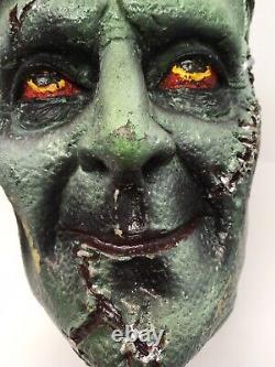 Monster Bowl Prop Head Frankenstein Halloween Candy Dish Zombie Life-Like Scary