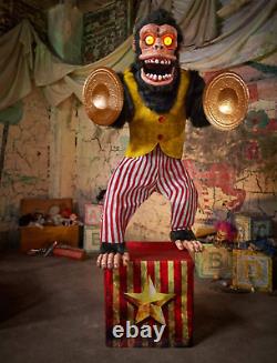 Monty Animatronic 6 Ft Monkey Spirt Halloween Prop Holiday Decor Spooky Scary