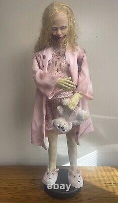 Morbid Industries Animatronic Walking Dead Teddy Bear Girl Halloween READ