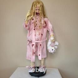 Morbid Industries Animatronic Walking Dead Teddy Bear Girl Working Halloween