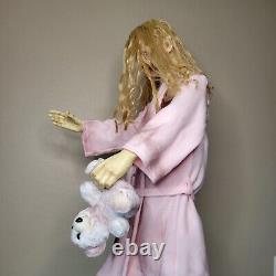 Morbid Industries Animatronic Walking Dead Teddy Bear Girl Working Halloween