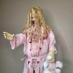 Morbid Industries Animatronic Walking Dead Teddy Bear Girl Working Halloween