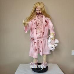 Morbid Industries Animatronic Walking Dead Teddy Bear Girl Working Halloween