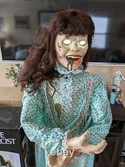 Morbid enterprises exorcist Reagan 5-ft Halloween prop animated light-up sound