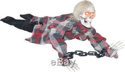 Morris Costumes Haunted Animated Decorations & Props Reaper in Chains. SS70755