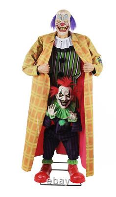 Mr. Salty Animatronic 6 Ft Halloween Prop Scary Clown Spirit Halloween Holiday